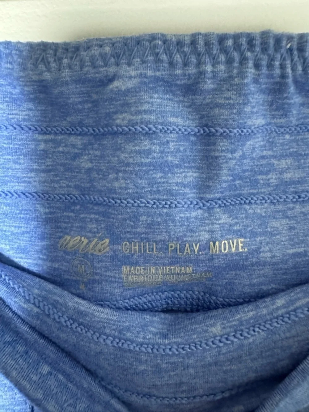 Aerie Chill Play Move Joggers Medium Blue Drawstring NWOT